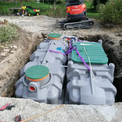Réalisation de terrassement par l'entreprise LMRT, maçon à Saint-Florent-le-Vieil